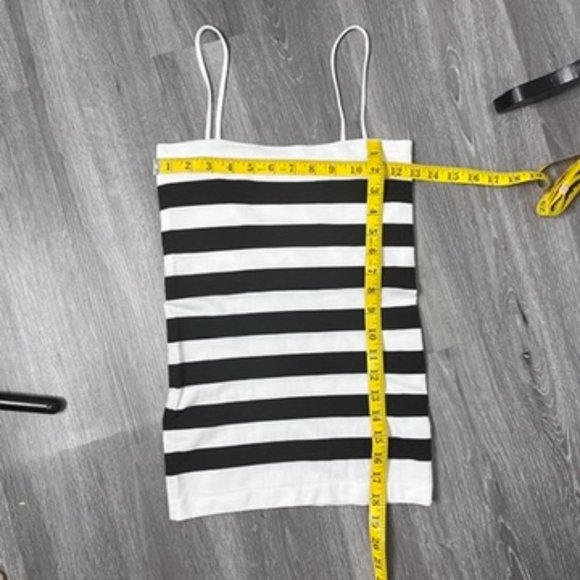 Blu Chic Lounge Black White Horizontal Stripe Camisole S/M - Picture 5 of 5